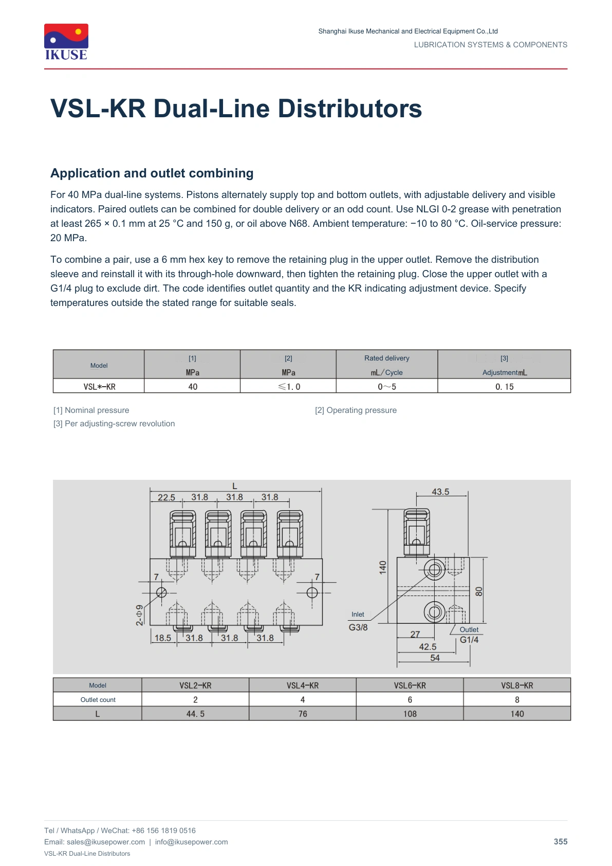 IKUSE VSL-KR Dual-Line Distributors image 2