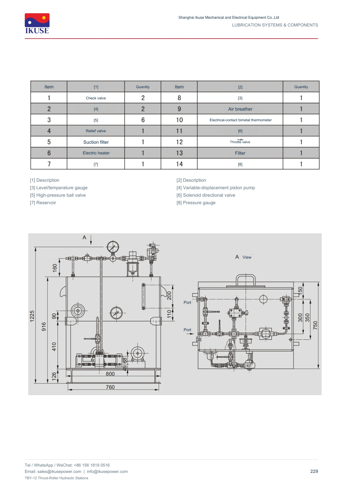 IKUSE TBY-12 Thrust-Roller Hydraulic Stations image 4