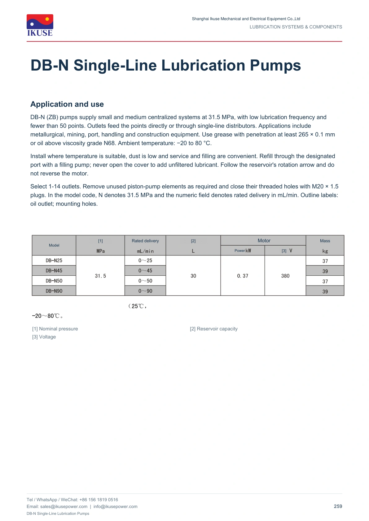 IKUSE DB-N Single-Line Lubrication Pumps image 2