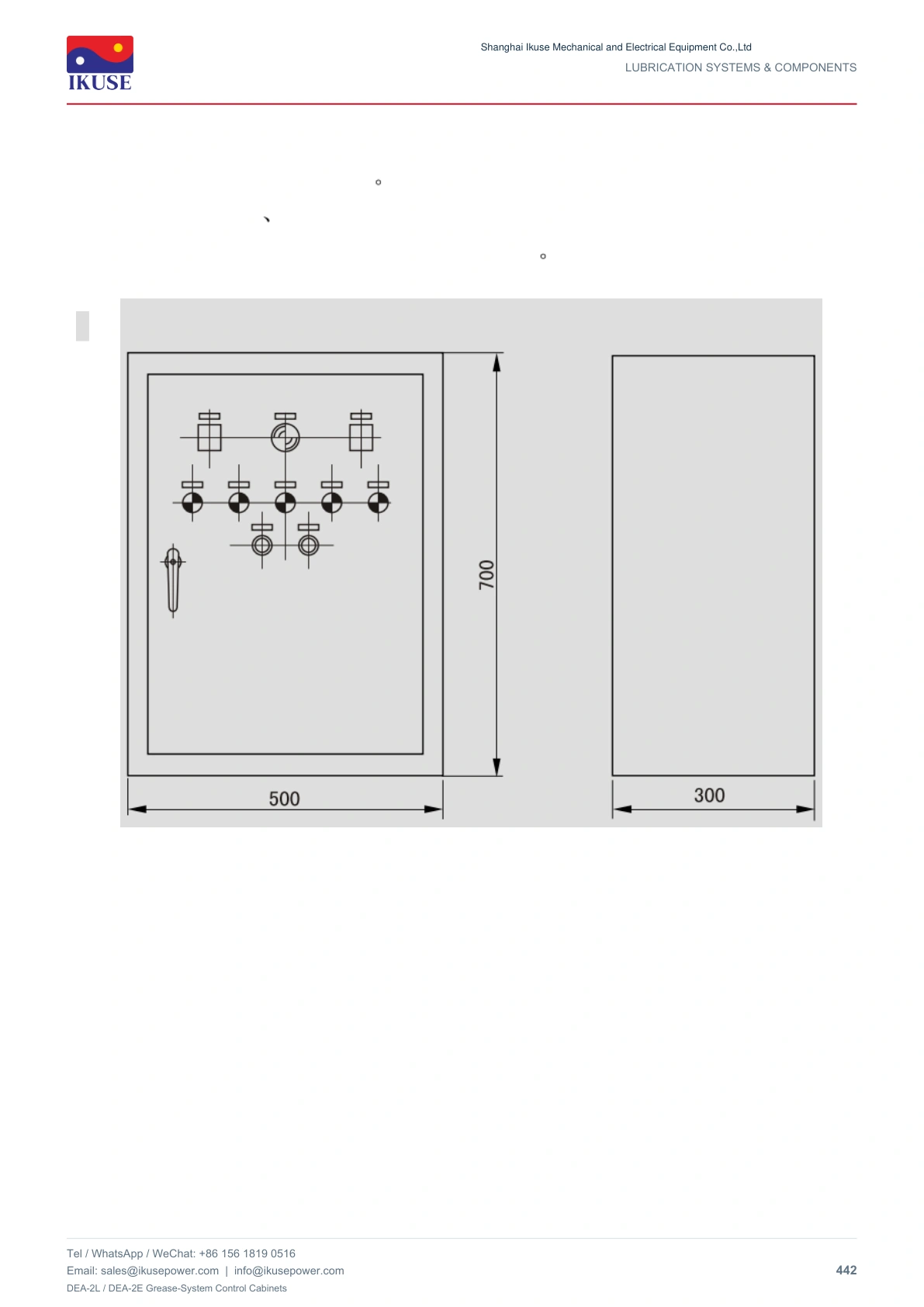 IKUSE DEA-2L / DEA-2E Grease-System Control Cabinets image 4