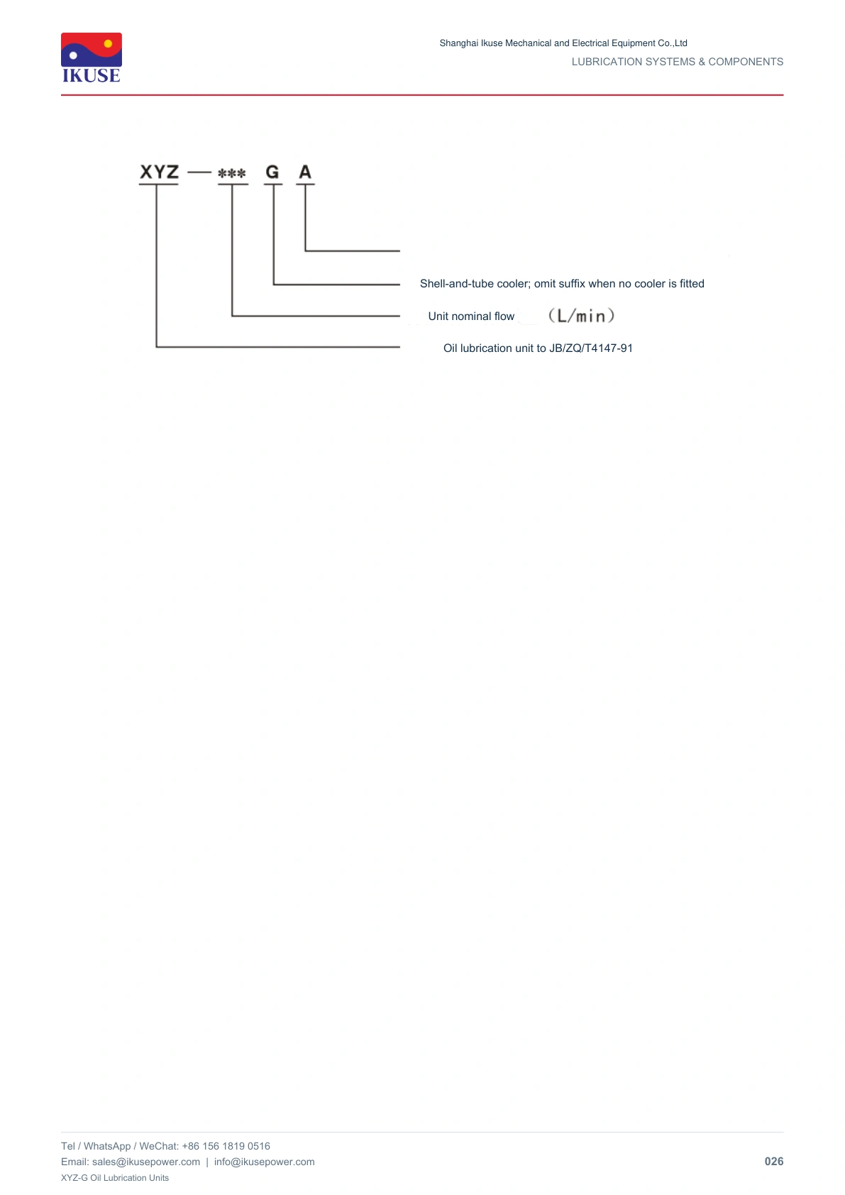 IKUSE XYZ-G Oil Lubrication Units image 20