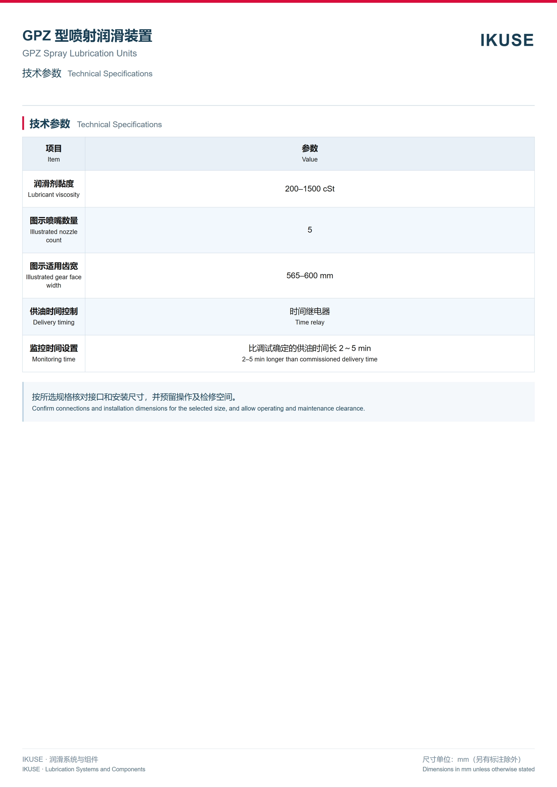IKUSE GPZ 型喷射润滑装置图3