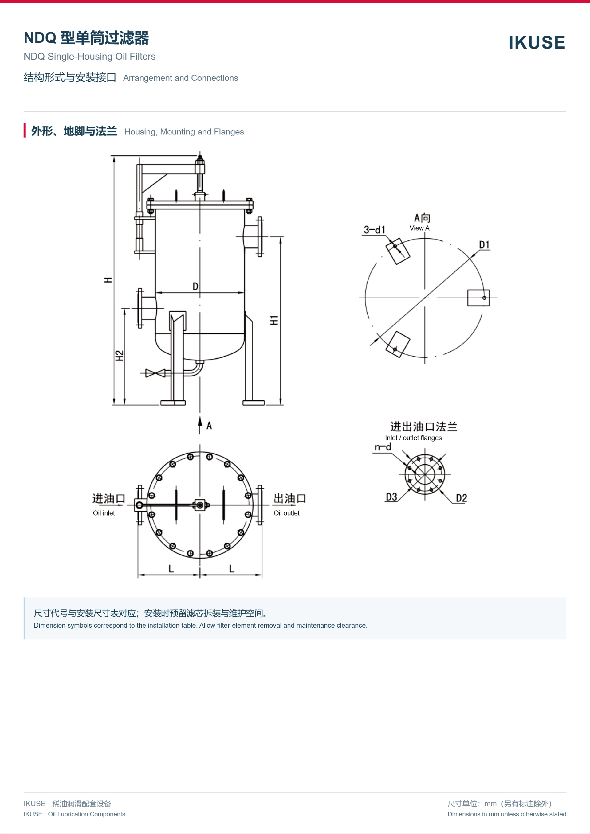 IKUSE NDQ 型单筒过滤器图5