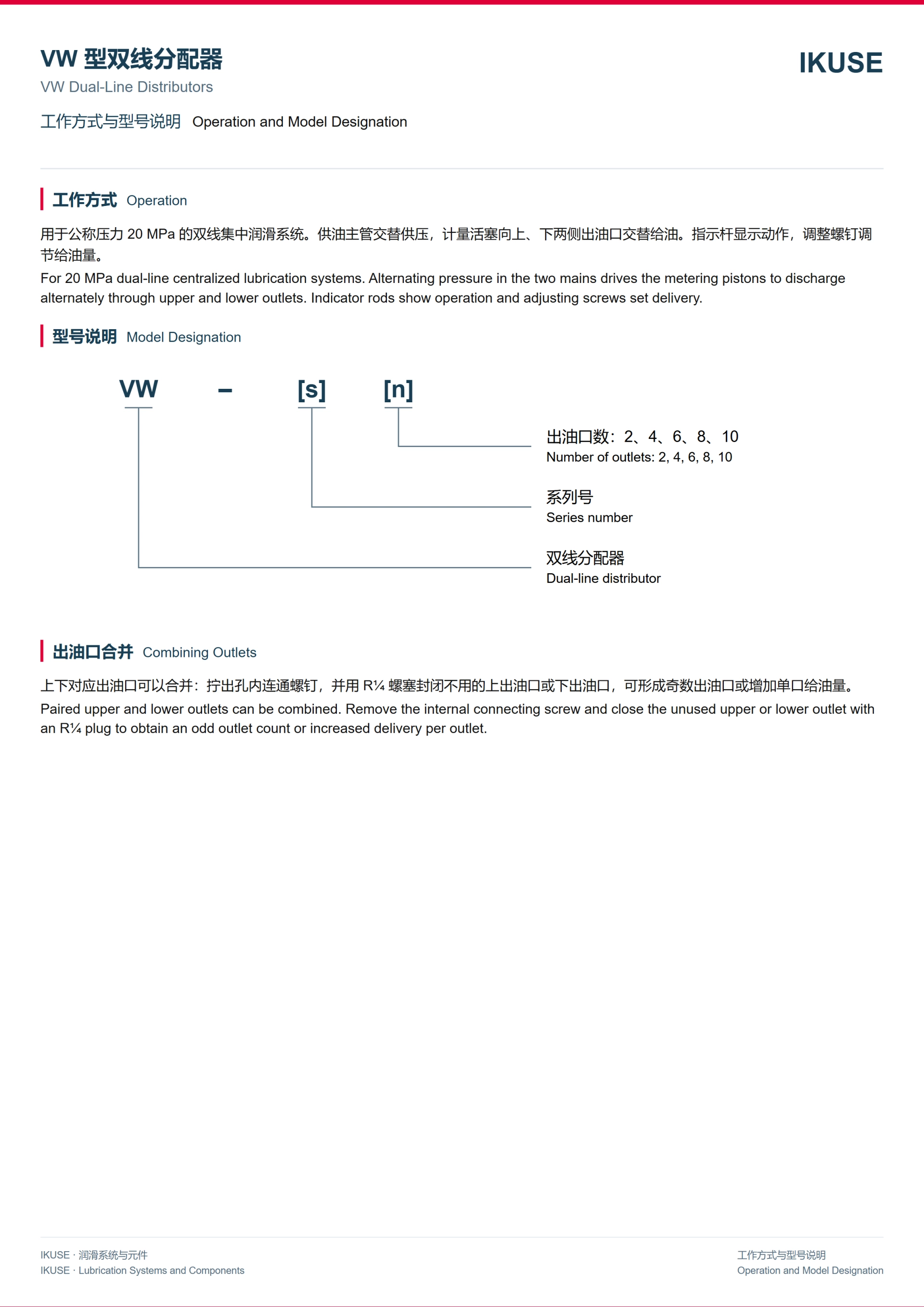 IKUSE VW 型双线分配器图4