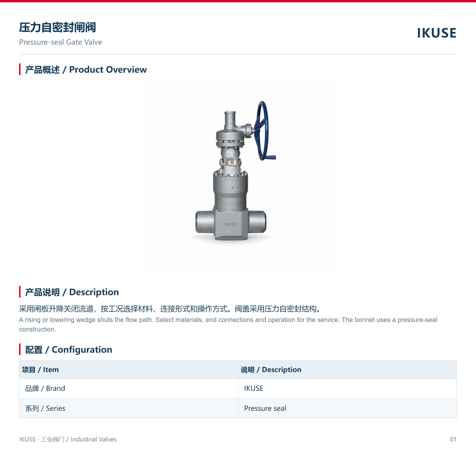 IKUSE 压力自密封闸阀图2