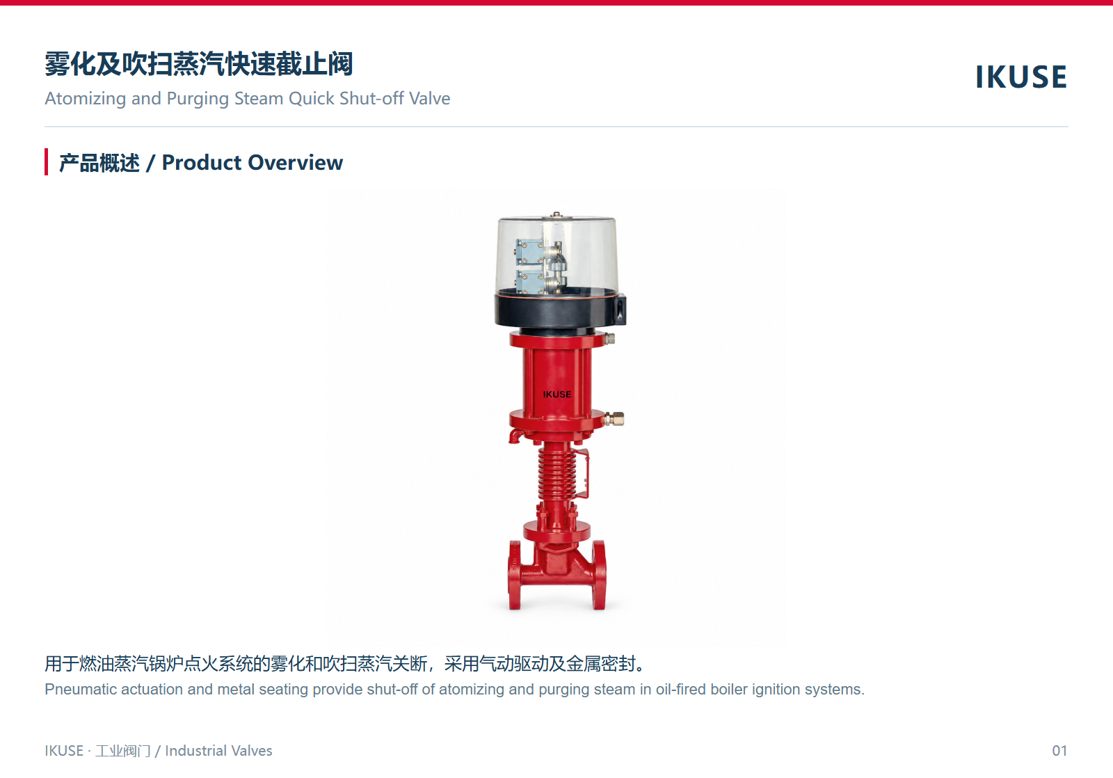 IKUSE 雾化及吹扫蒸汽快速截止阀图2