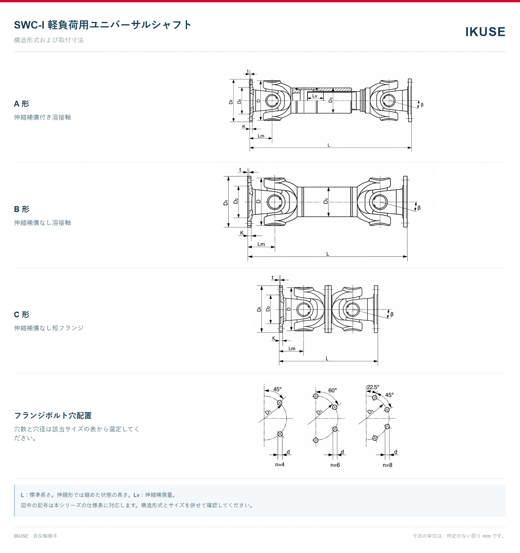 IKUSE SWC-I A 自在軸継手画像2