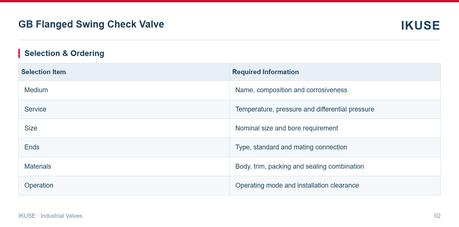 IKUSE GB Flanged Swing Check Valve image 2