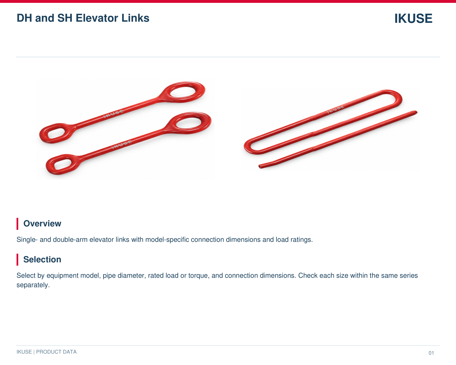 IKUSE DH and SH Elevator Links image 3