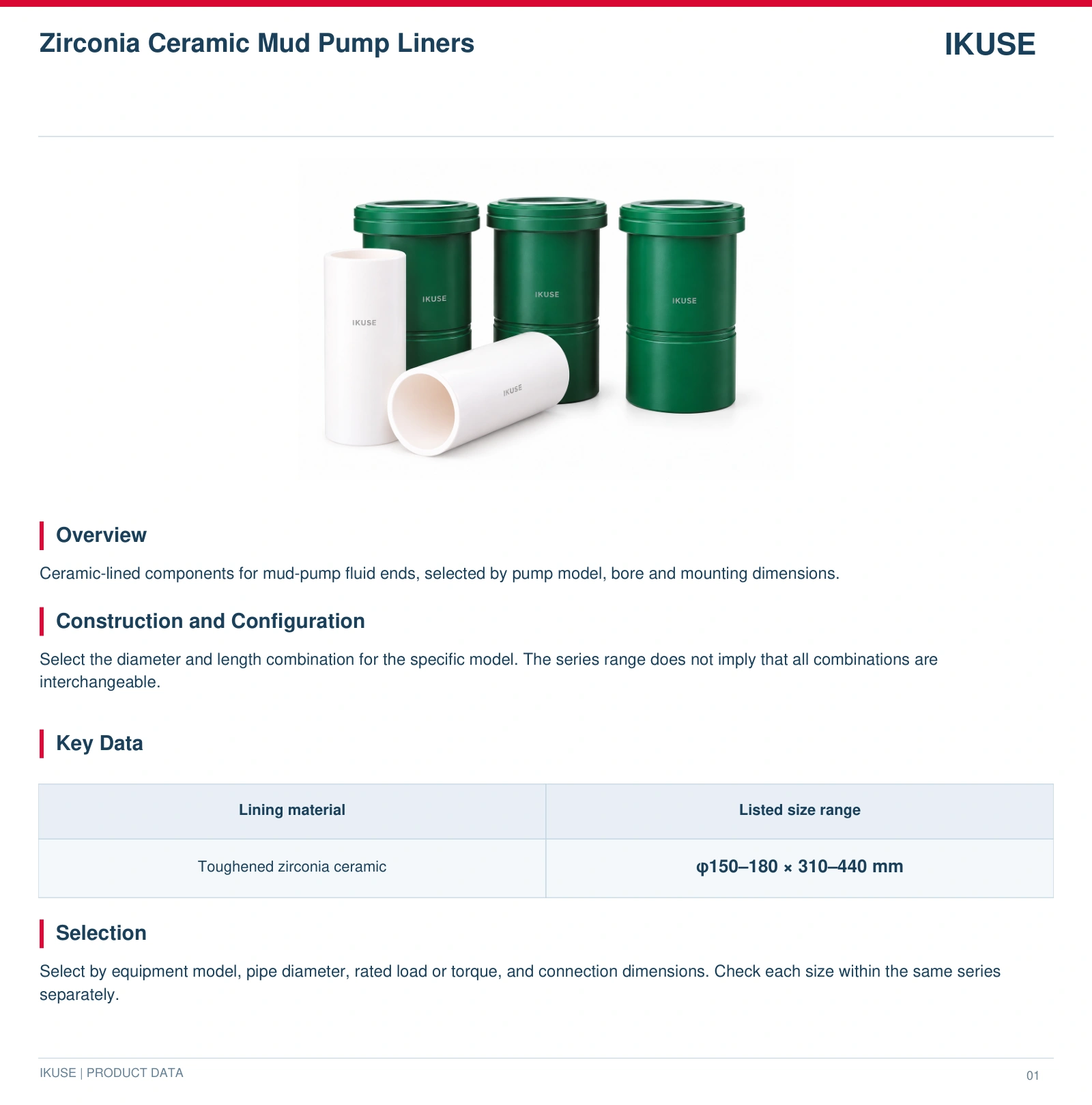 IKUSE Zirconia Ceramic Mud Pump Liners image 2