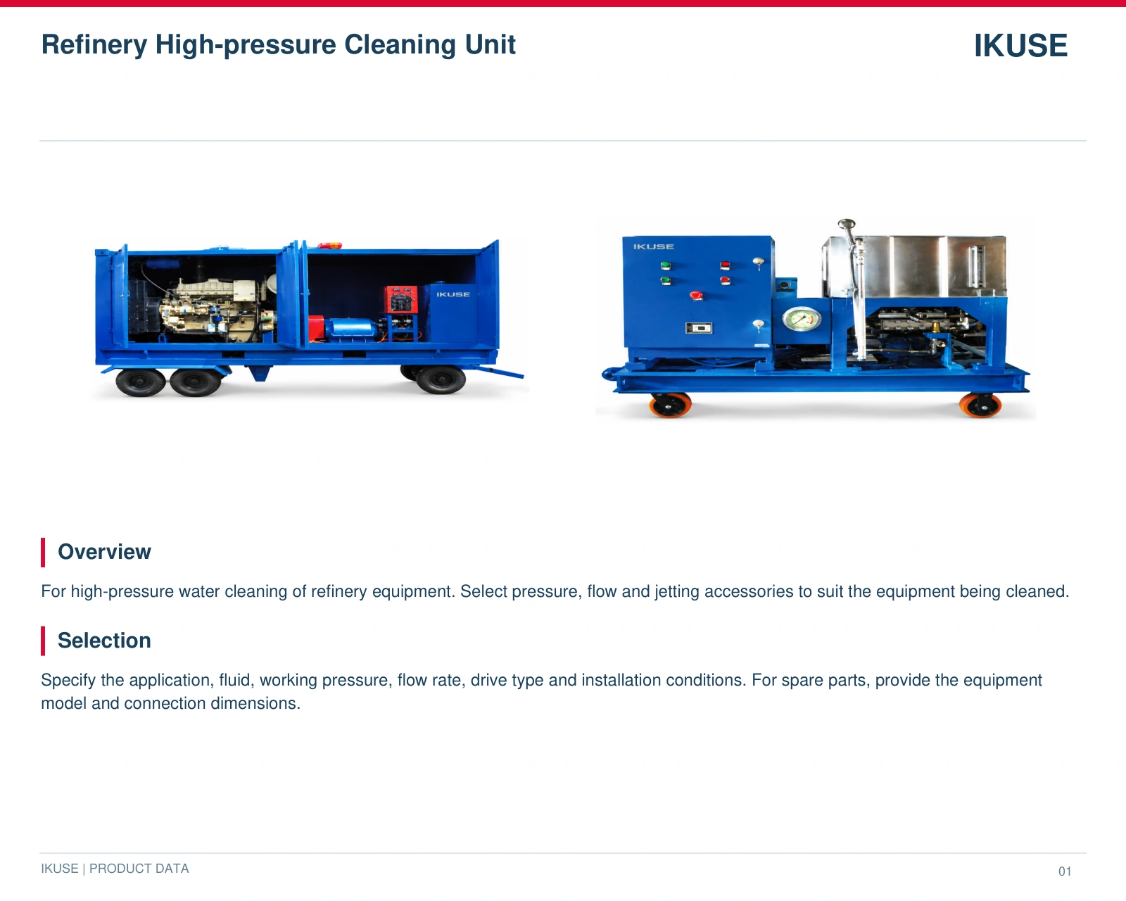 IKUSE Refinery High-pressure Cleaning Unit image 3