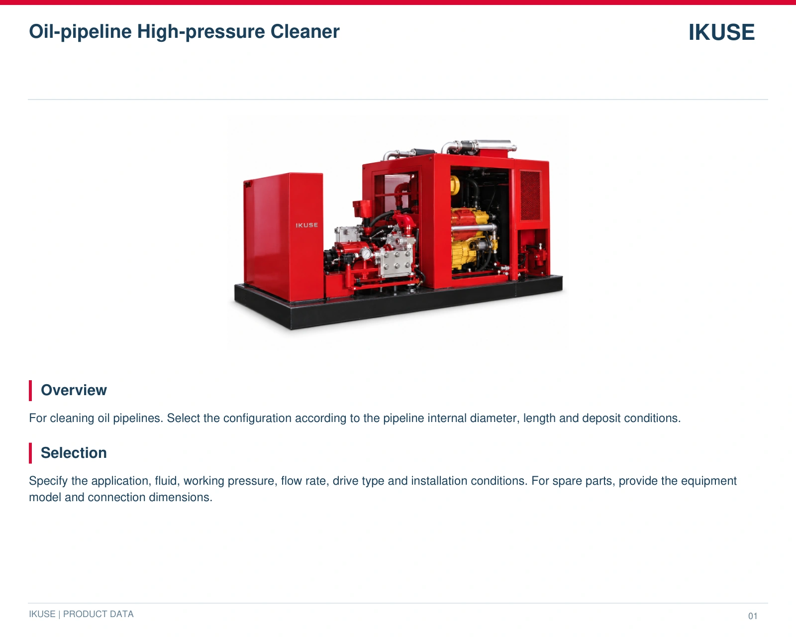 IKUSE Oil-pipeline High-pressure Cleaner image 2
