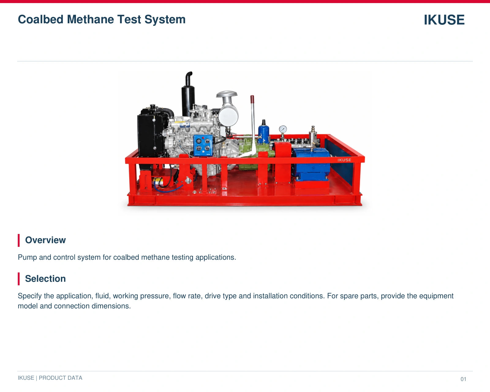 IKUSE Coalbed Methane Test System image 2