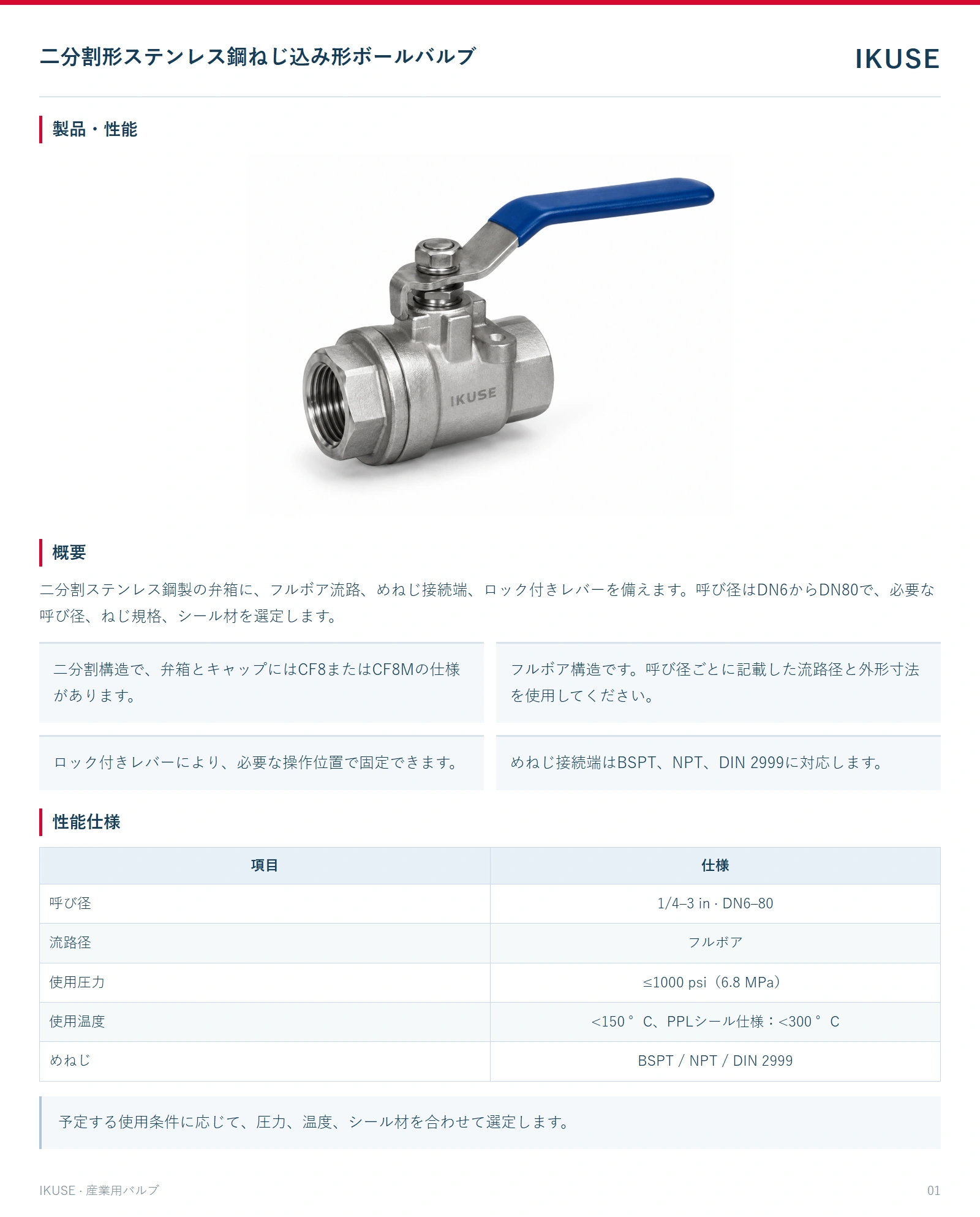 製品・性能