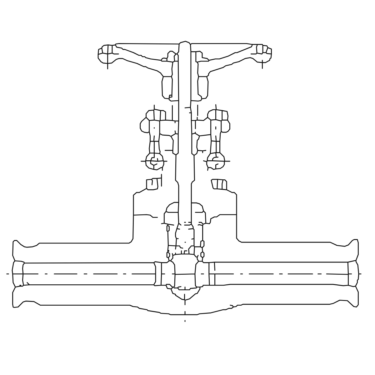 IKUSE Clamp-end Forged Steel Gate Valve