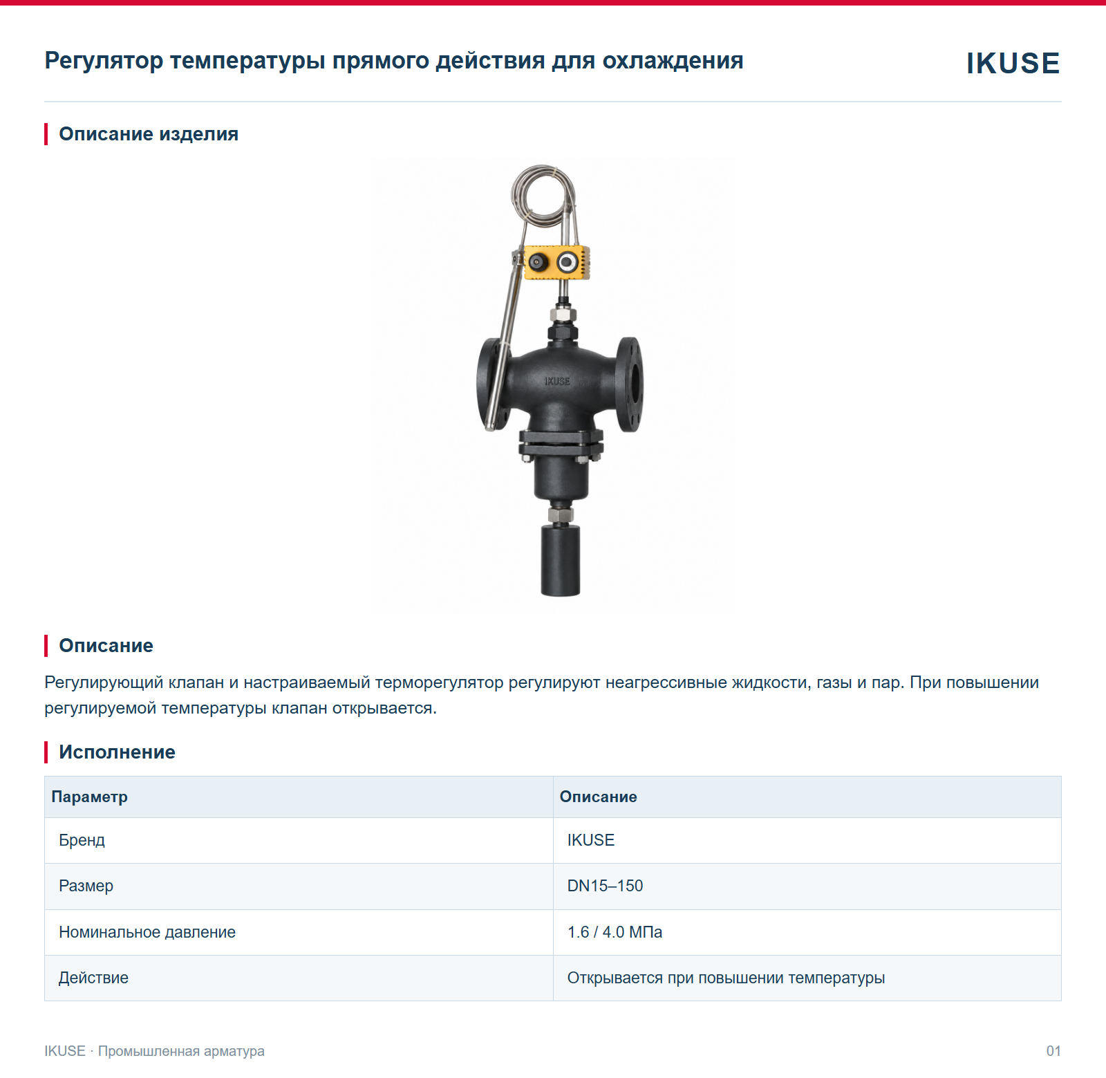 Описание изделия