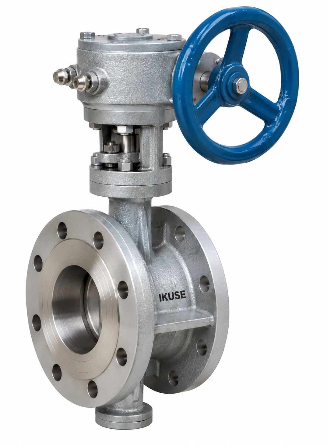 IKUSE Flanged Elastic Metal / PTFE-seated Butterfly Valve
