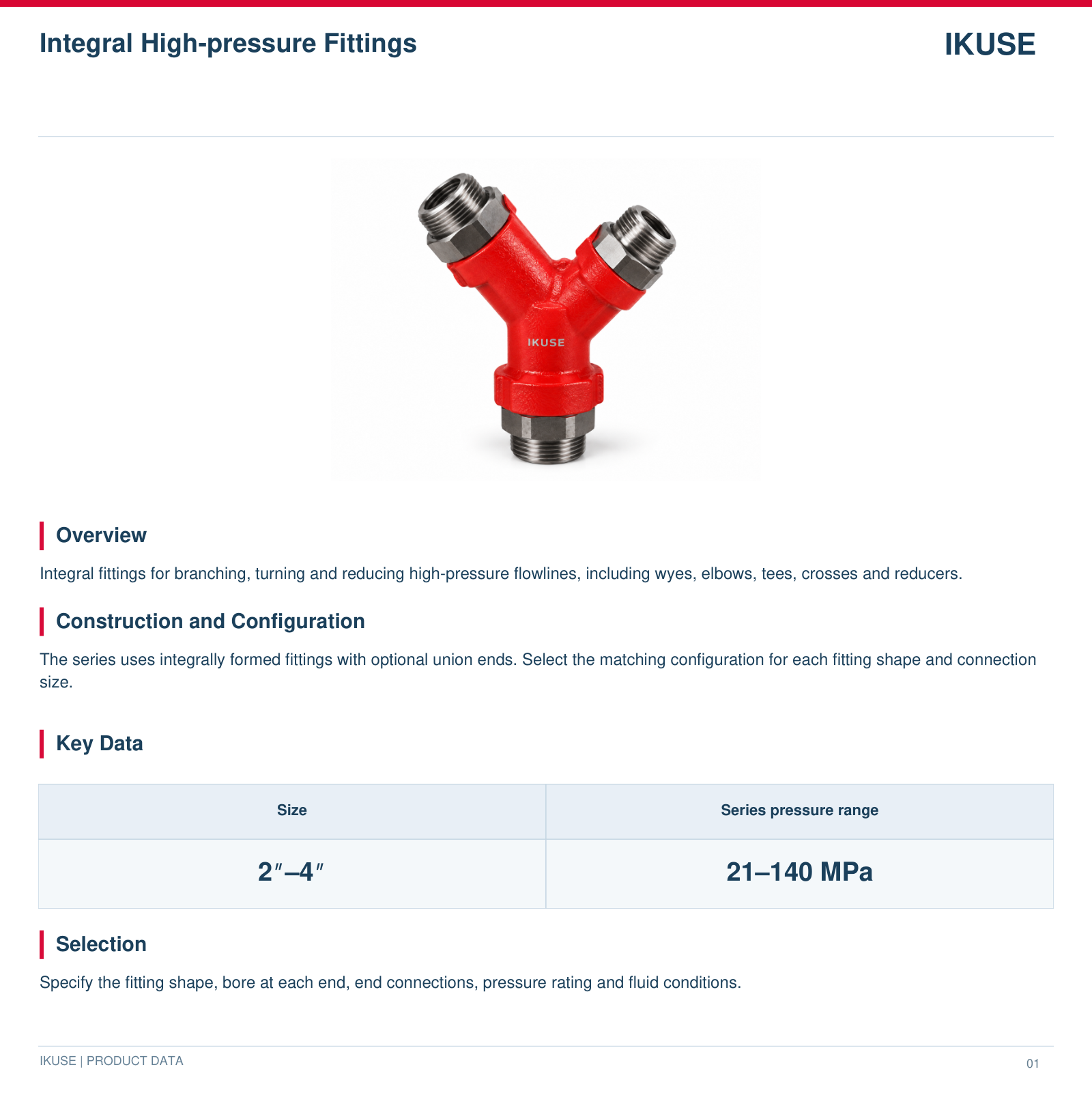 IKUSE Integral High-pressure Fittings image 2