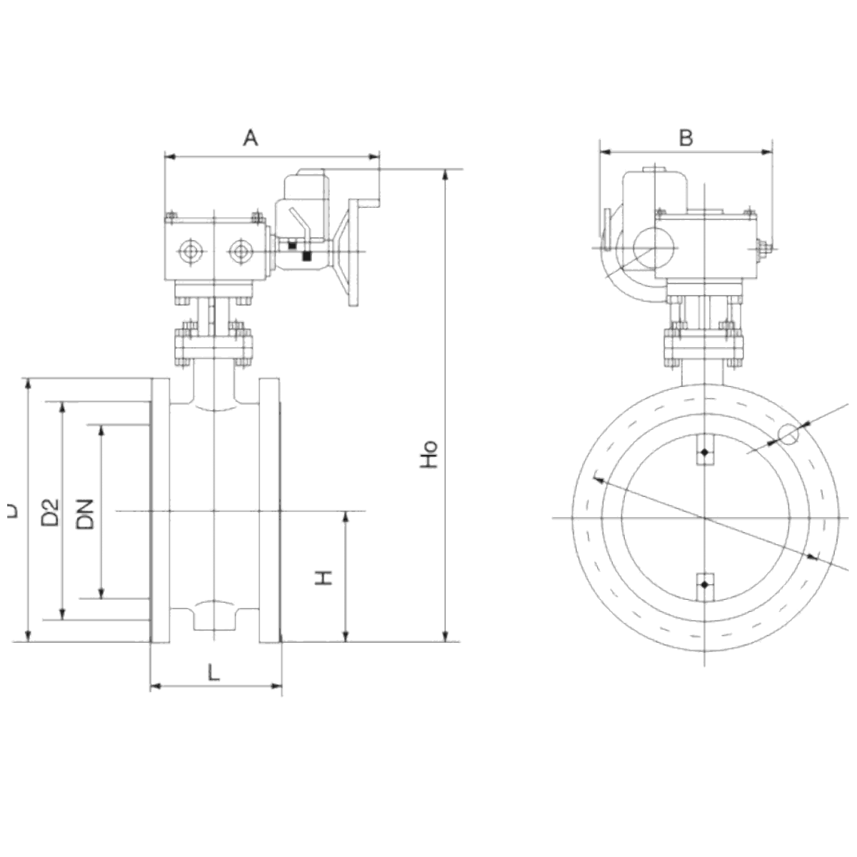 IKUSE Electric Ventilation Butterfly Valve