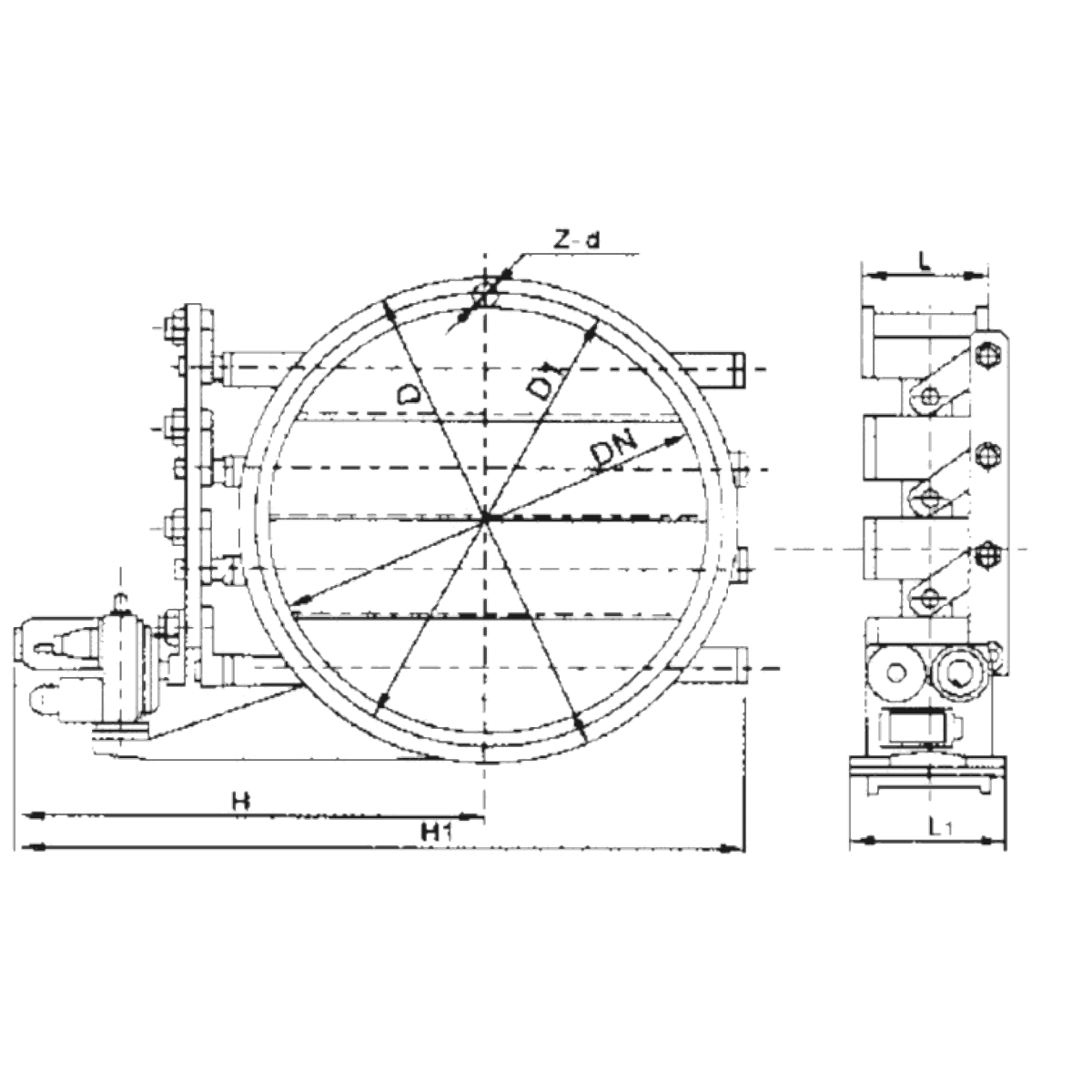 IKUSE Electric Circular Louver Control Valve
