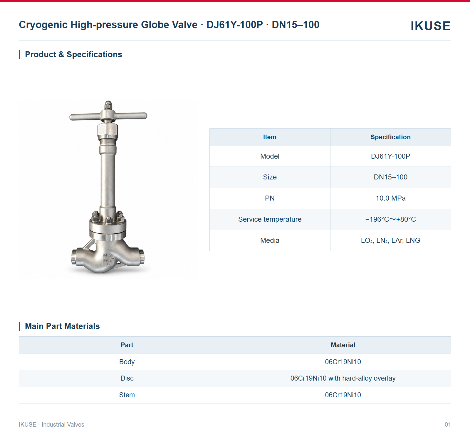 Product & Specifications