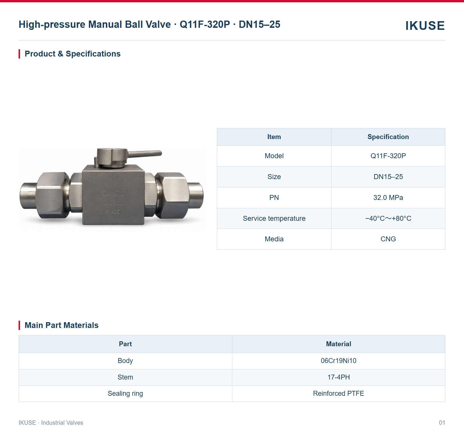 Product & Specifications