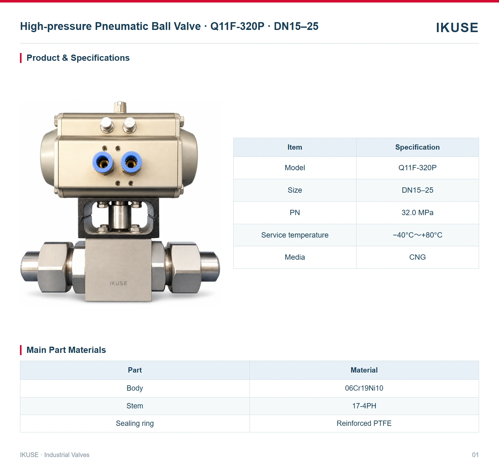 Product & Specifications