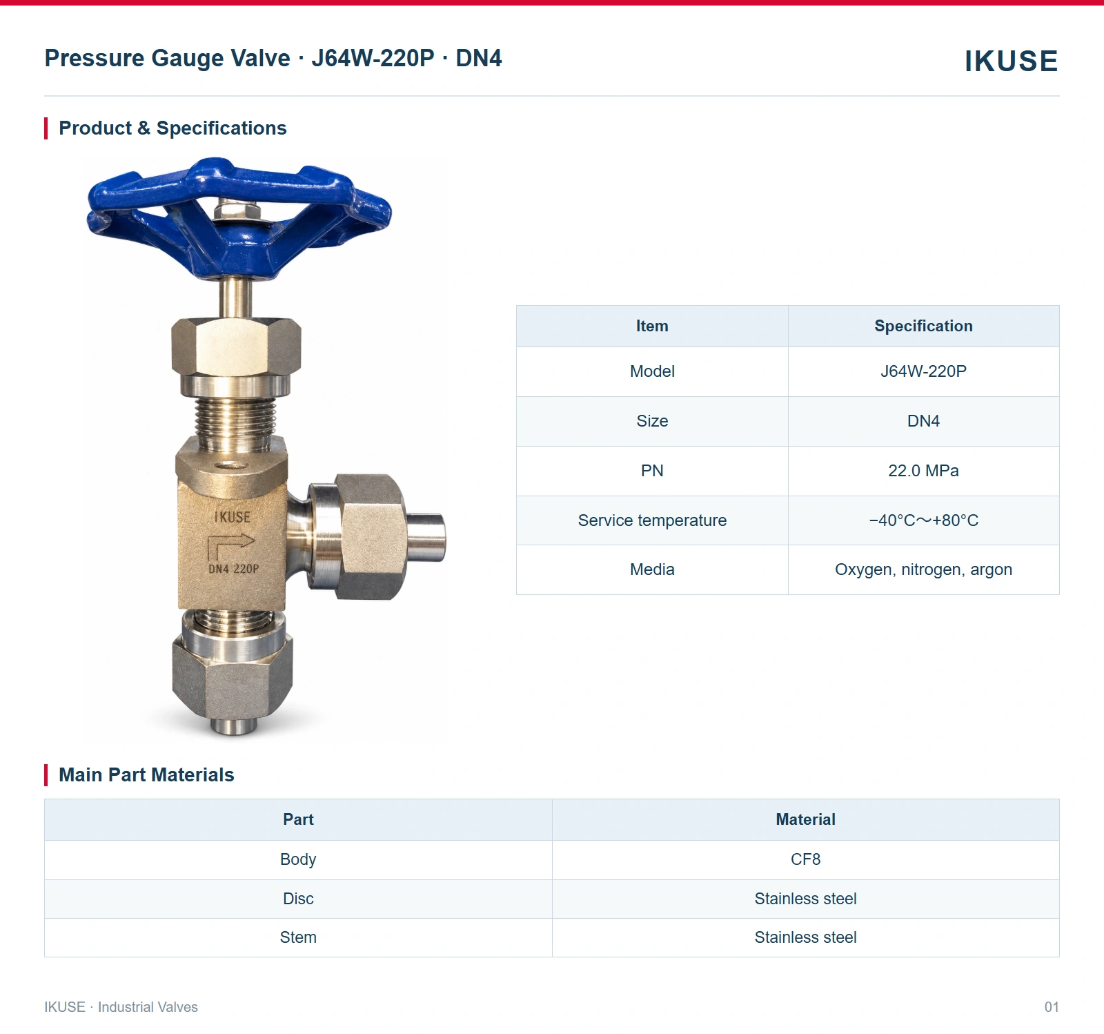 Product & Specifications