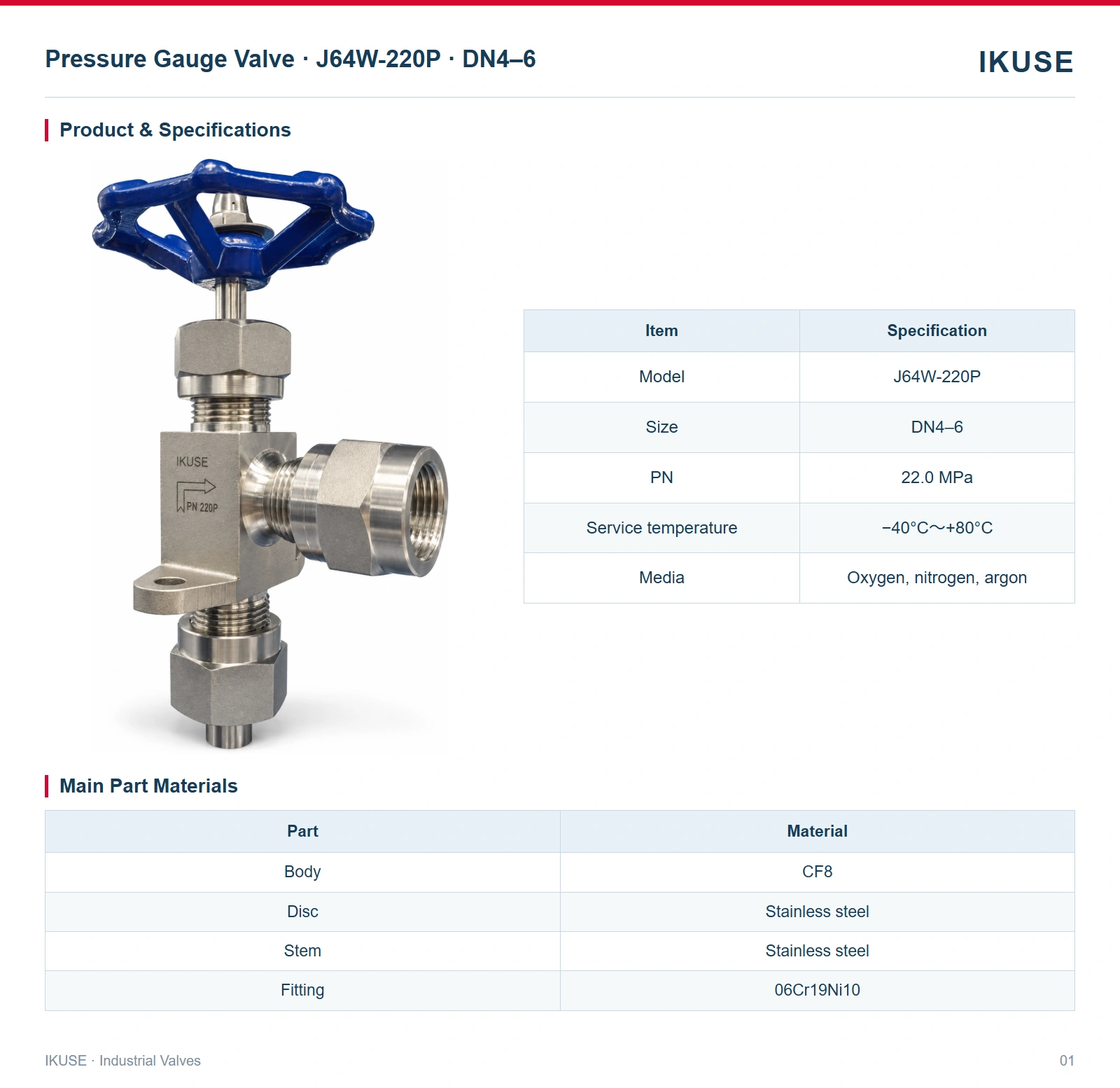 Product & Specifications