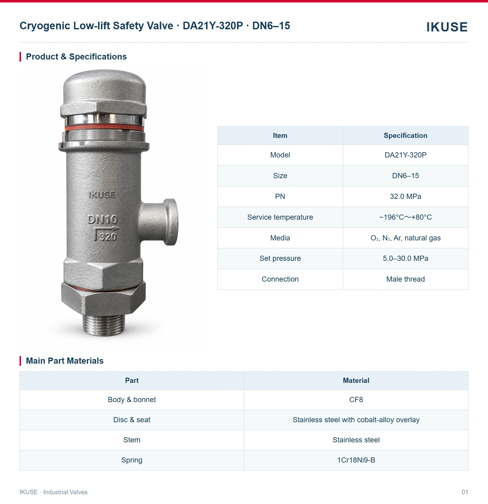 Product & Specifications