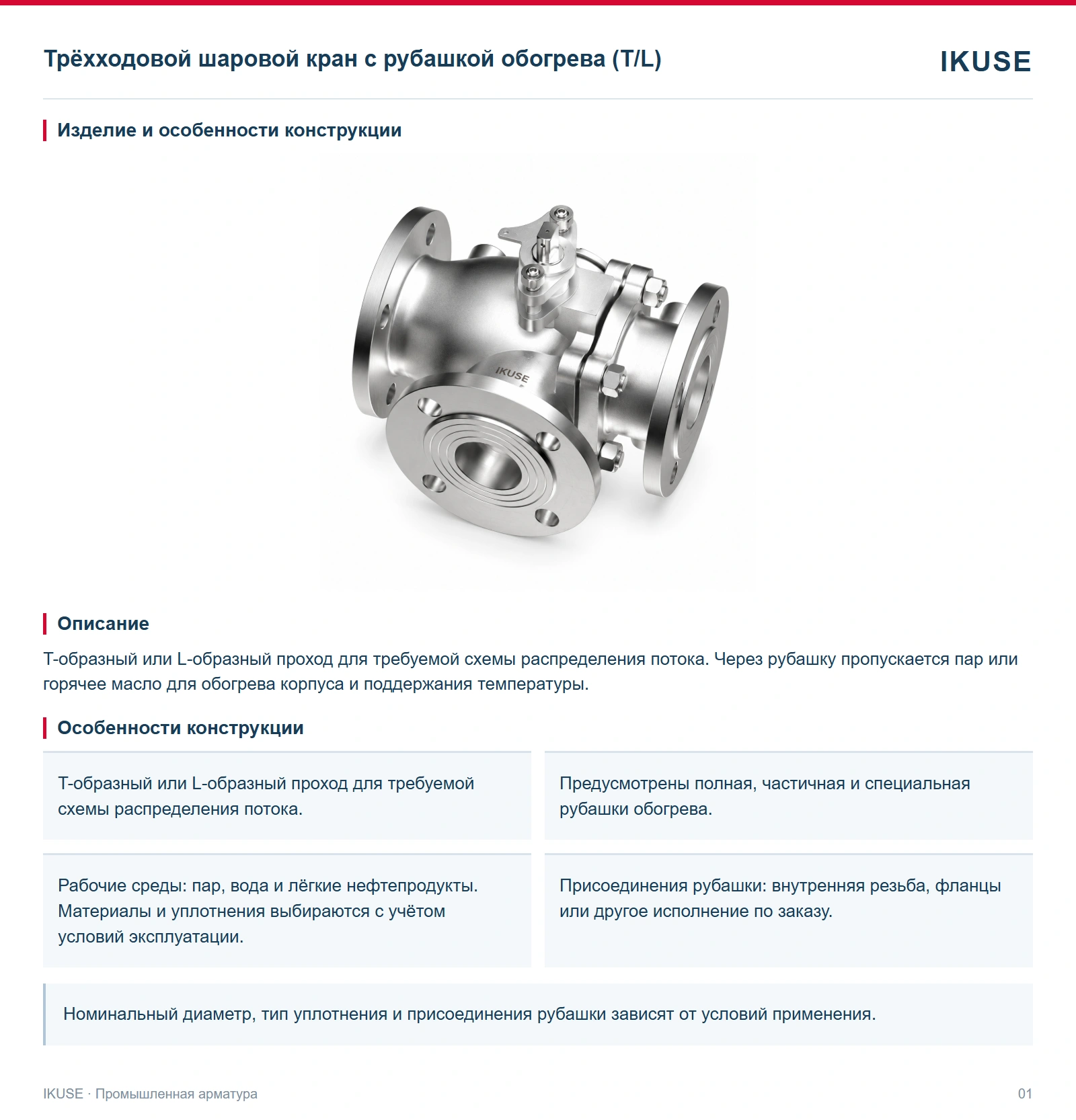Изделие и особенности конструкции