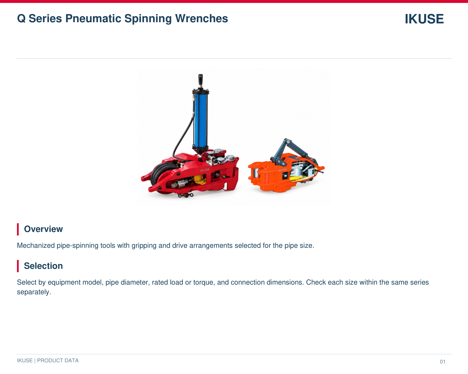 IKUSE Q Series Pneumatic Spinning Wrenches image 2