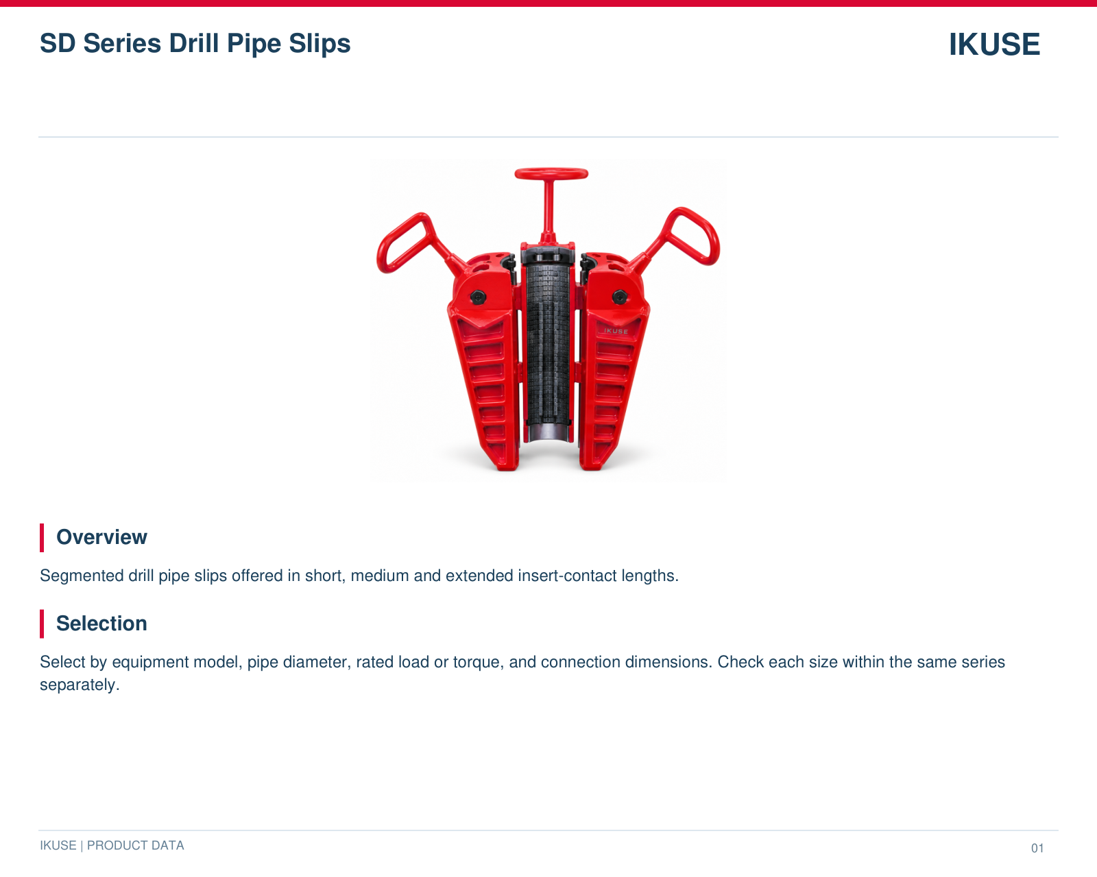 IKUSE SD Series Drill Pipe Slips image 2