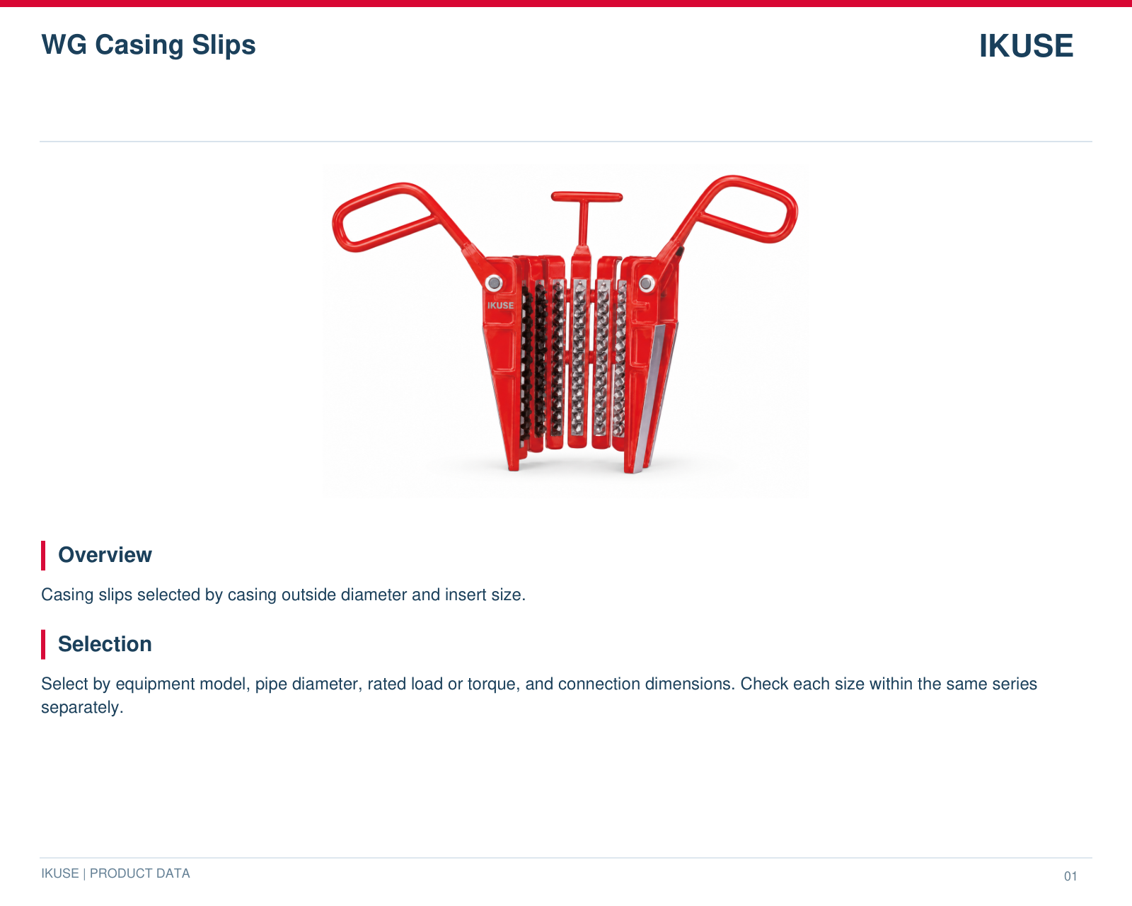 IKUSE WG Casing Slips image 2