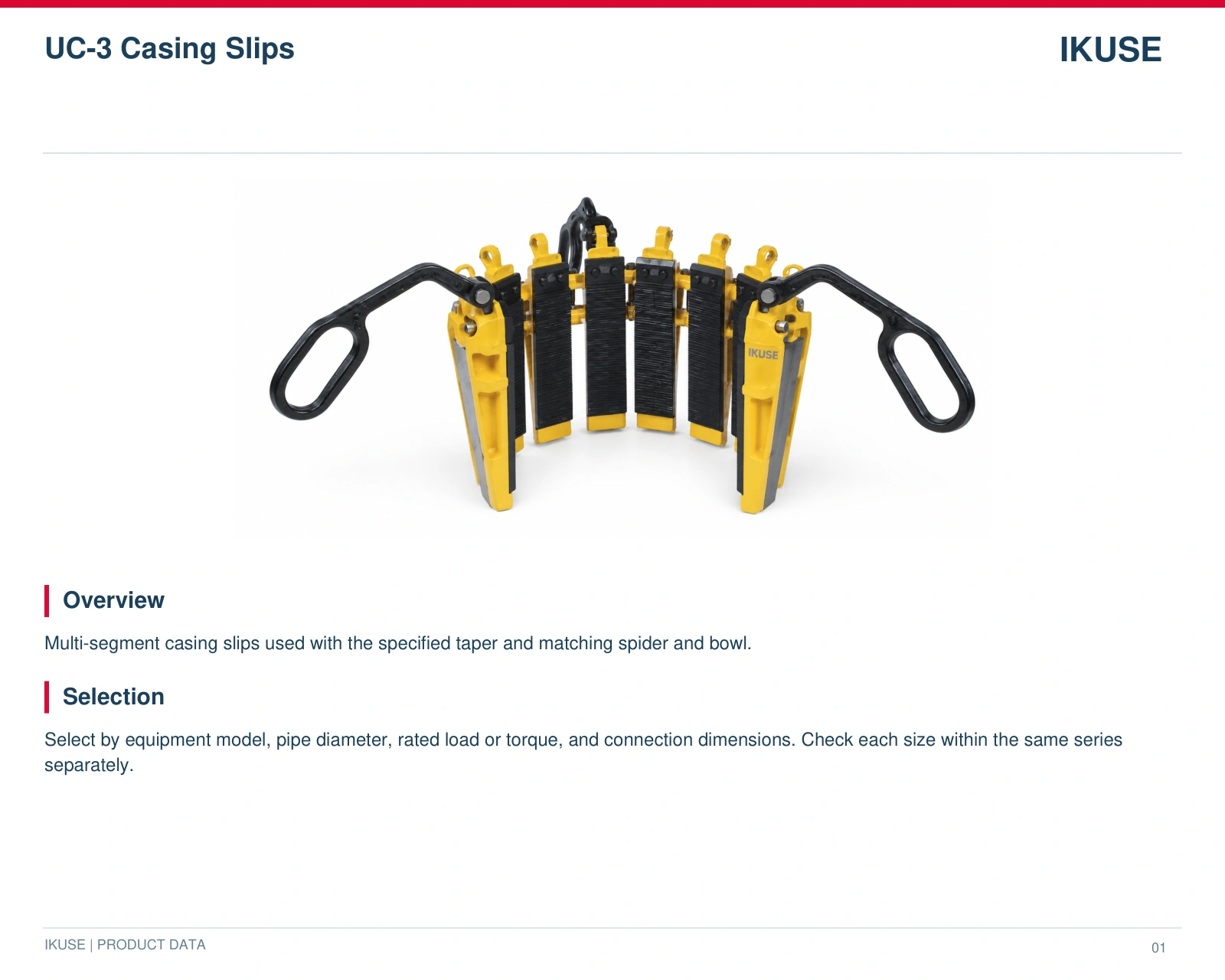 IKUSE UC-3 Casing Slips image 2