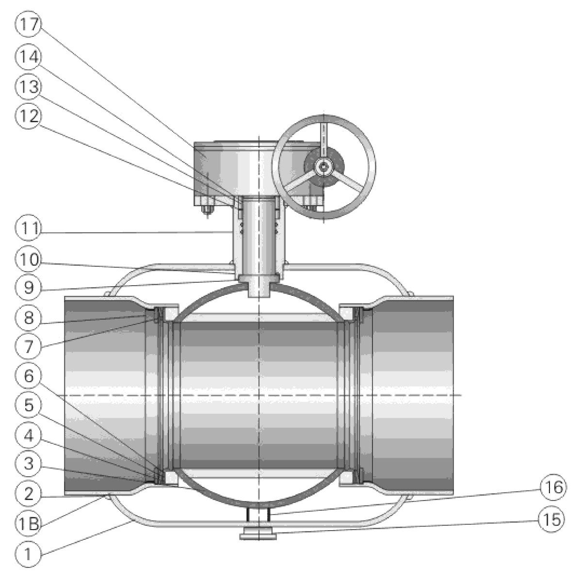 IKUSE Metal-seated Fully Welded Ball Valve