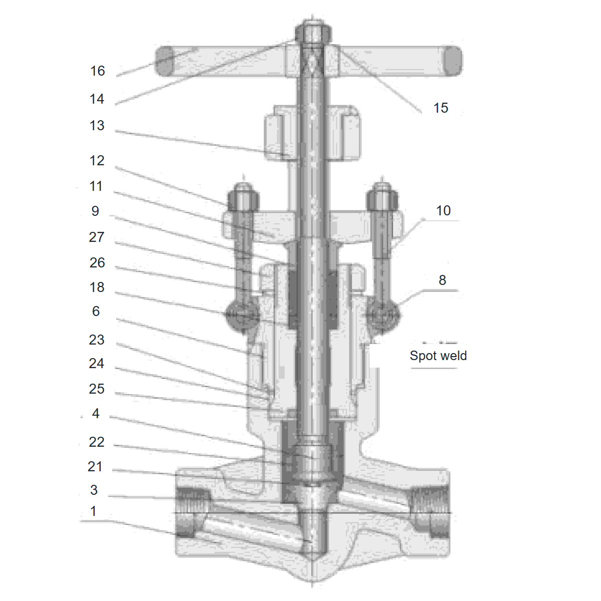 IKUSE Pressure-seal Forged Steel Globe Valve