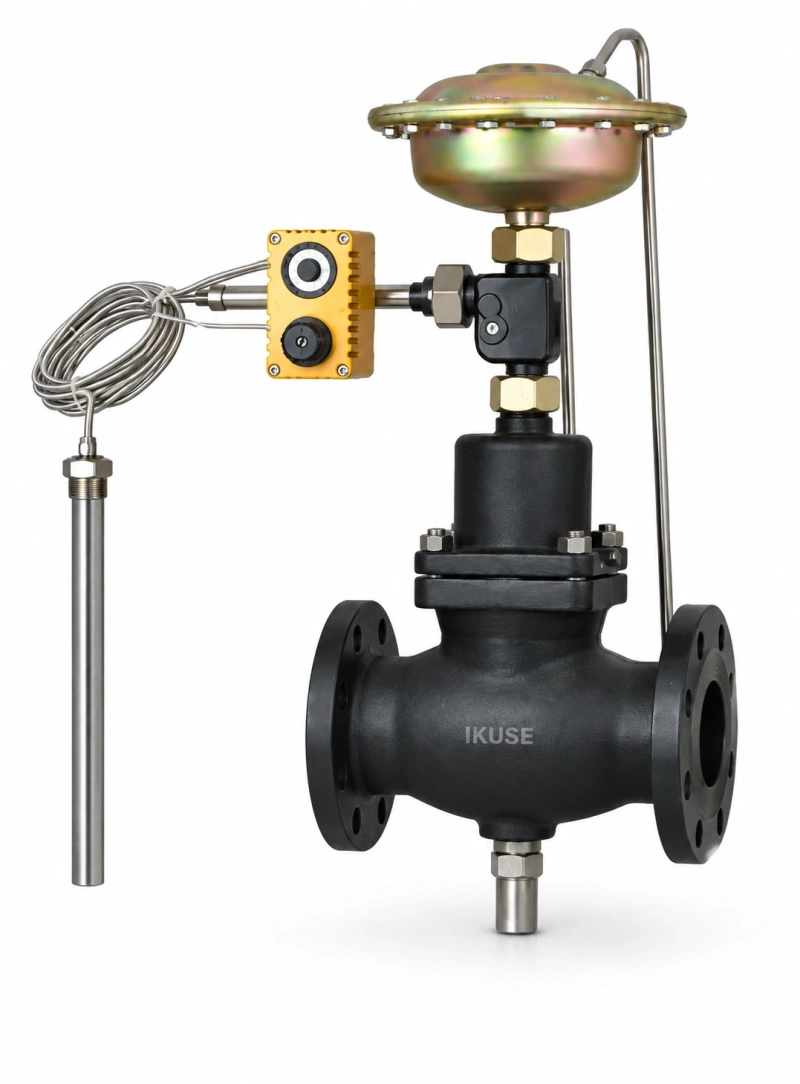 IKUSE Self-operated Flow / Temperature Combination Valve