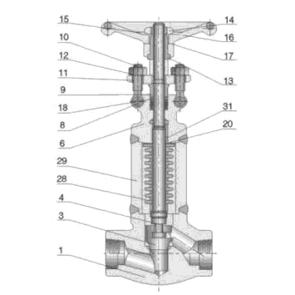 IKUSE Bellows-sealed Globe Valve