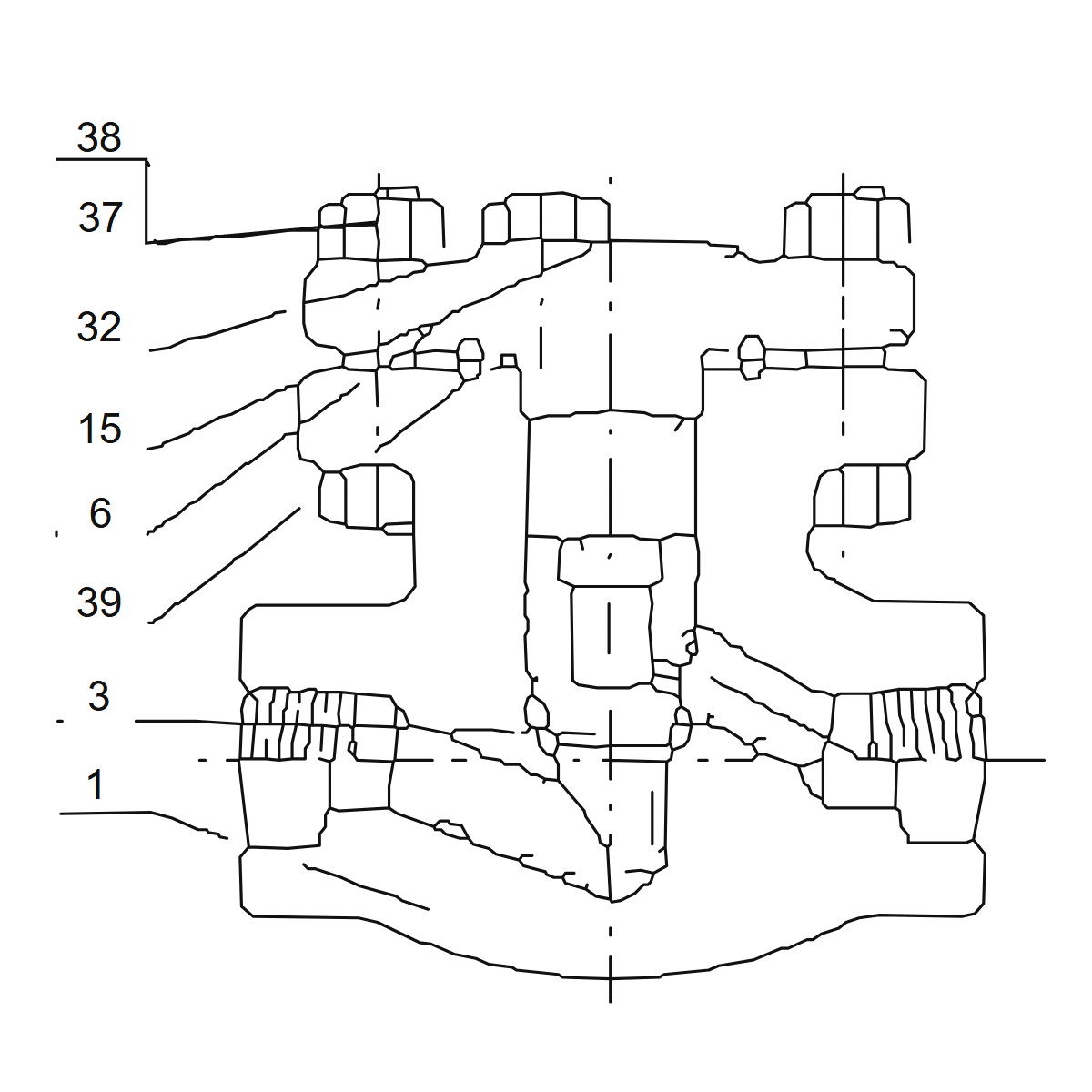 IKUSE Metal-ring Cover Forged Steel Check Valve