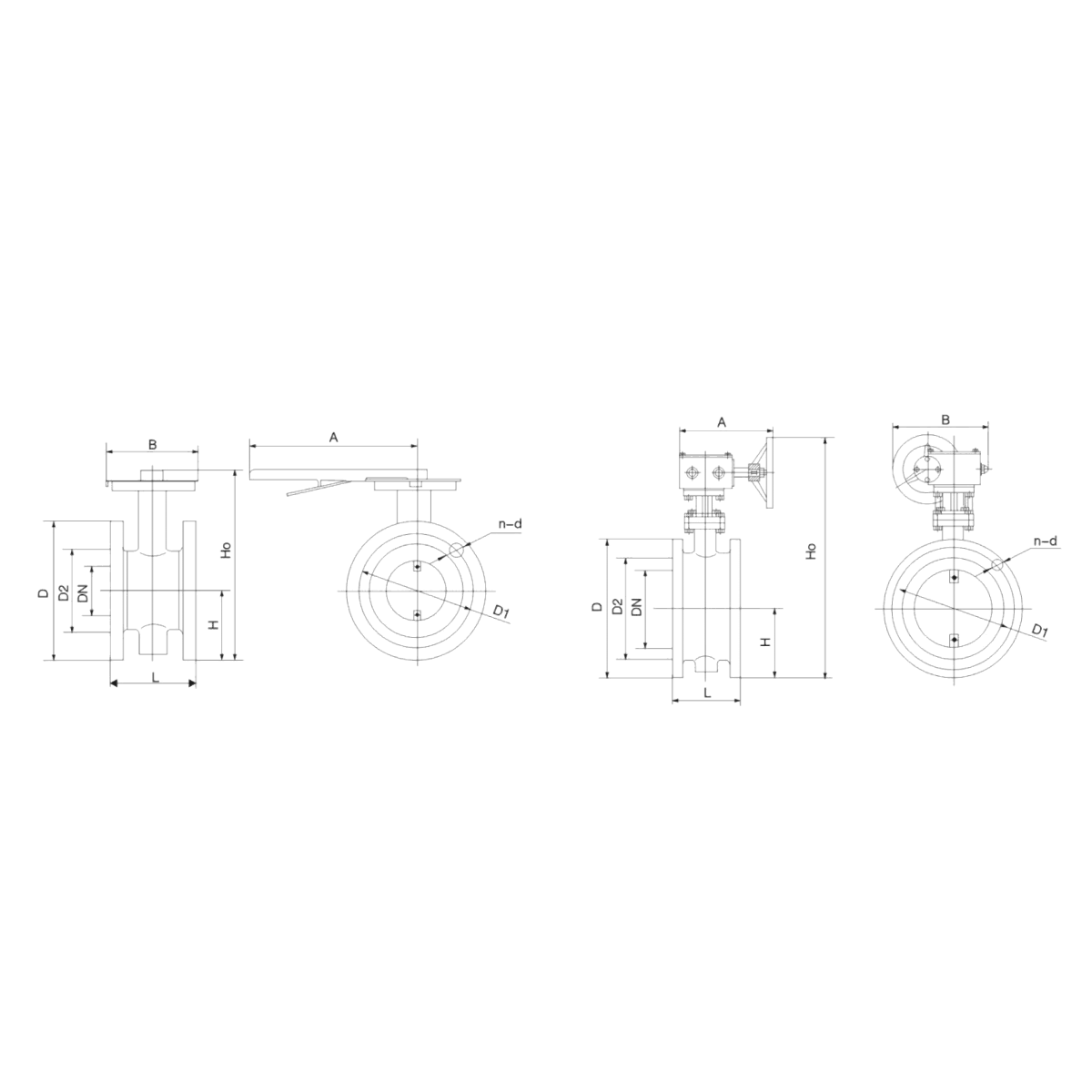 IKUSE Lever / Gear Ventilation Butterfly Valve