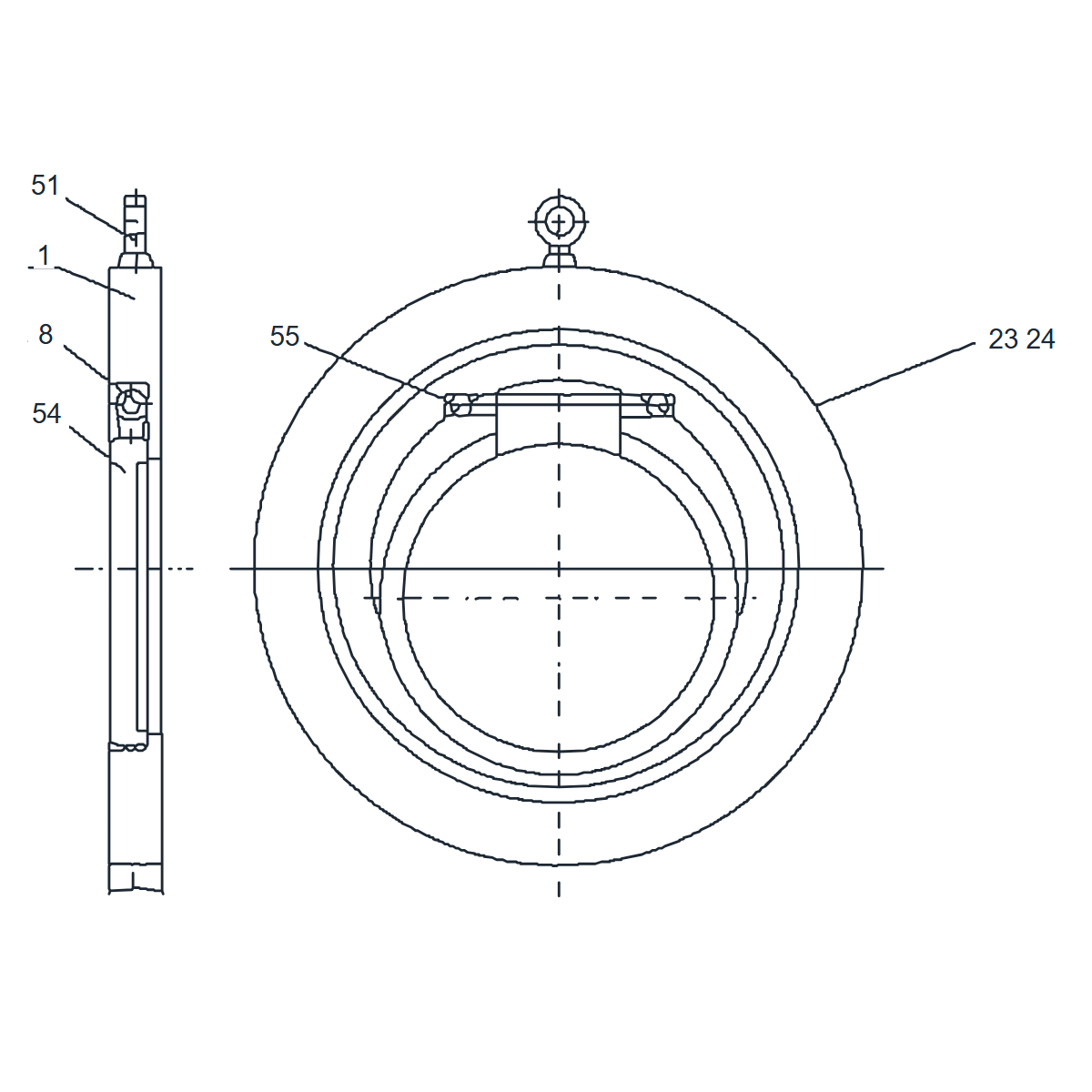 IKUSE Single-disc Wafer Check Valve